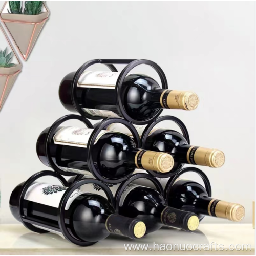 Round mouth stacked wine rack